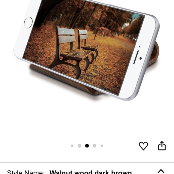 Tablet / phone Stand walnut wooden Brown - Picture 13 of 15